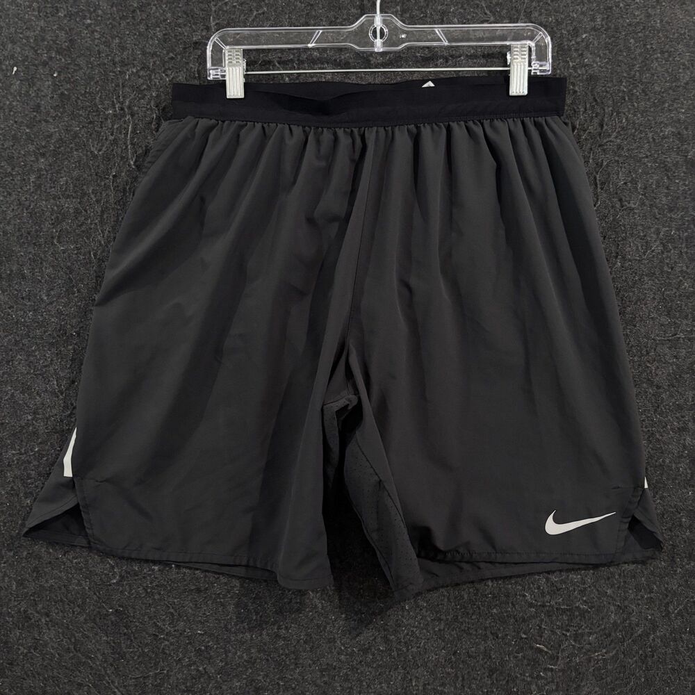 Nike Flex Stride Shorts Men's XL Gray Dri-FIT 9" Lined Zip Pocket AQ0053-010